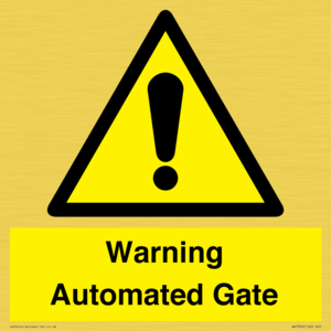 Warning Automated Gate